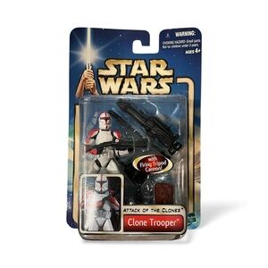 NEW Star Wars Attack of the Clones Red Striped Clone Trooper